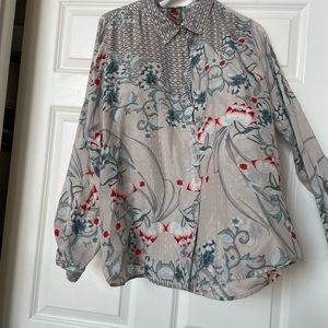 Johnny Was silk blouse